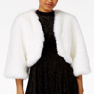 The Edit by Seventeen Faux Fur Cropped Jacket